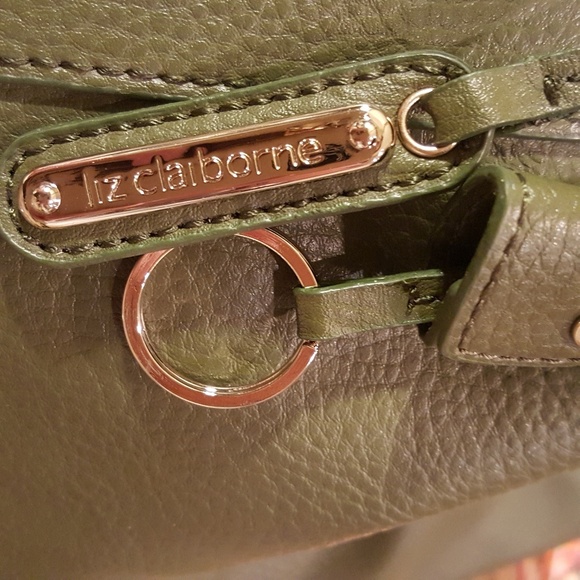 Liz Claiborne Green Polyvinyl Hobo Bag - Picture 7 of 8